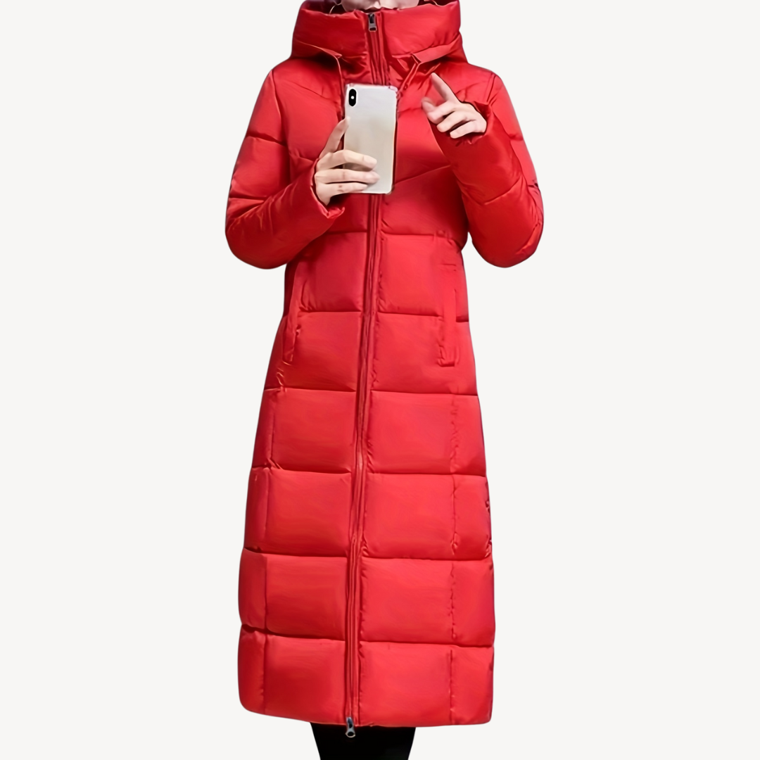 Warm Women's Parka Jacket with Hood - OutfitLondon