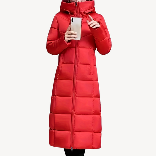 Warm Women's Parka Jacket with Hood - OutfitLondon