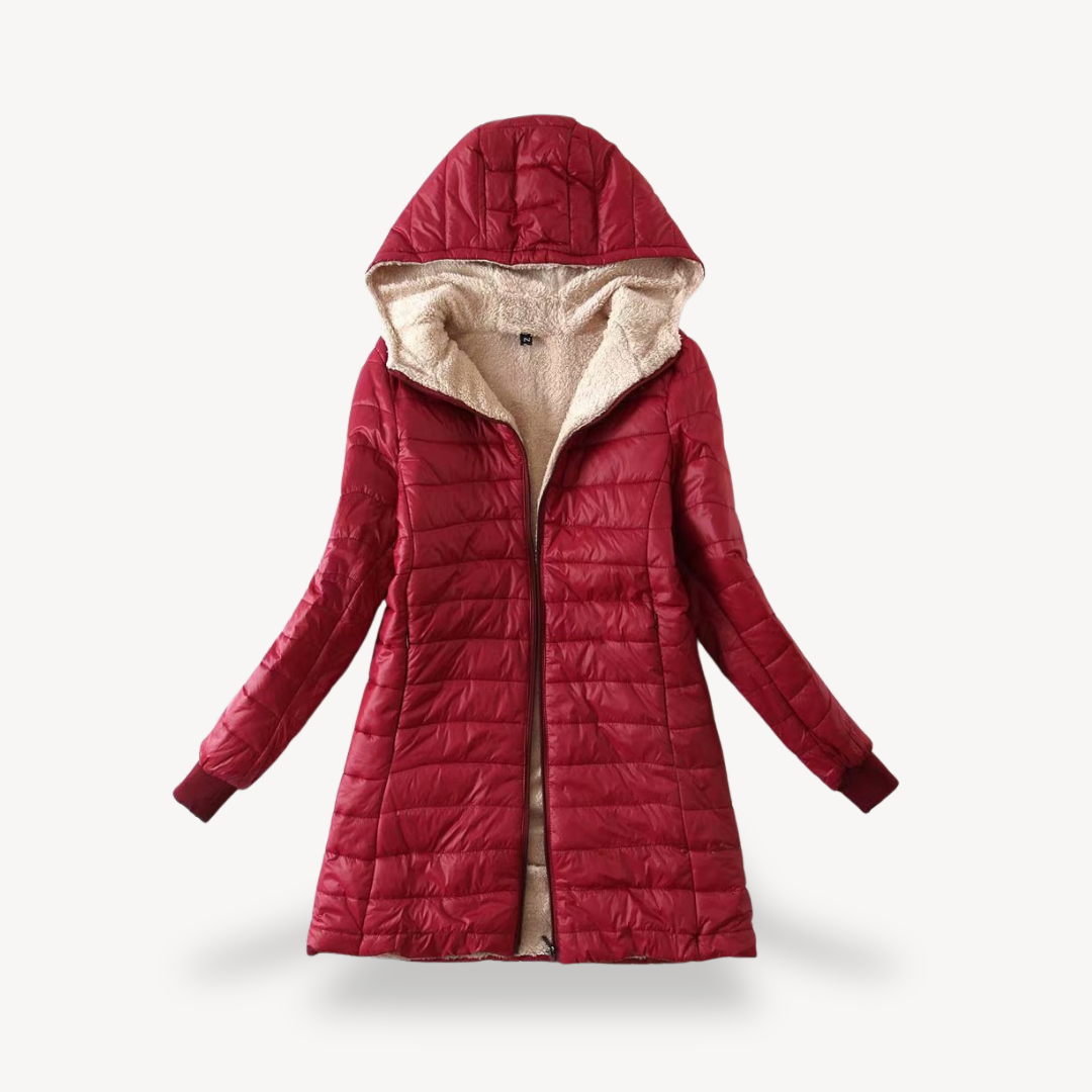 Warm Fleece Lined Down Jacket