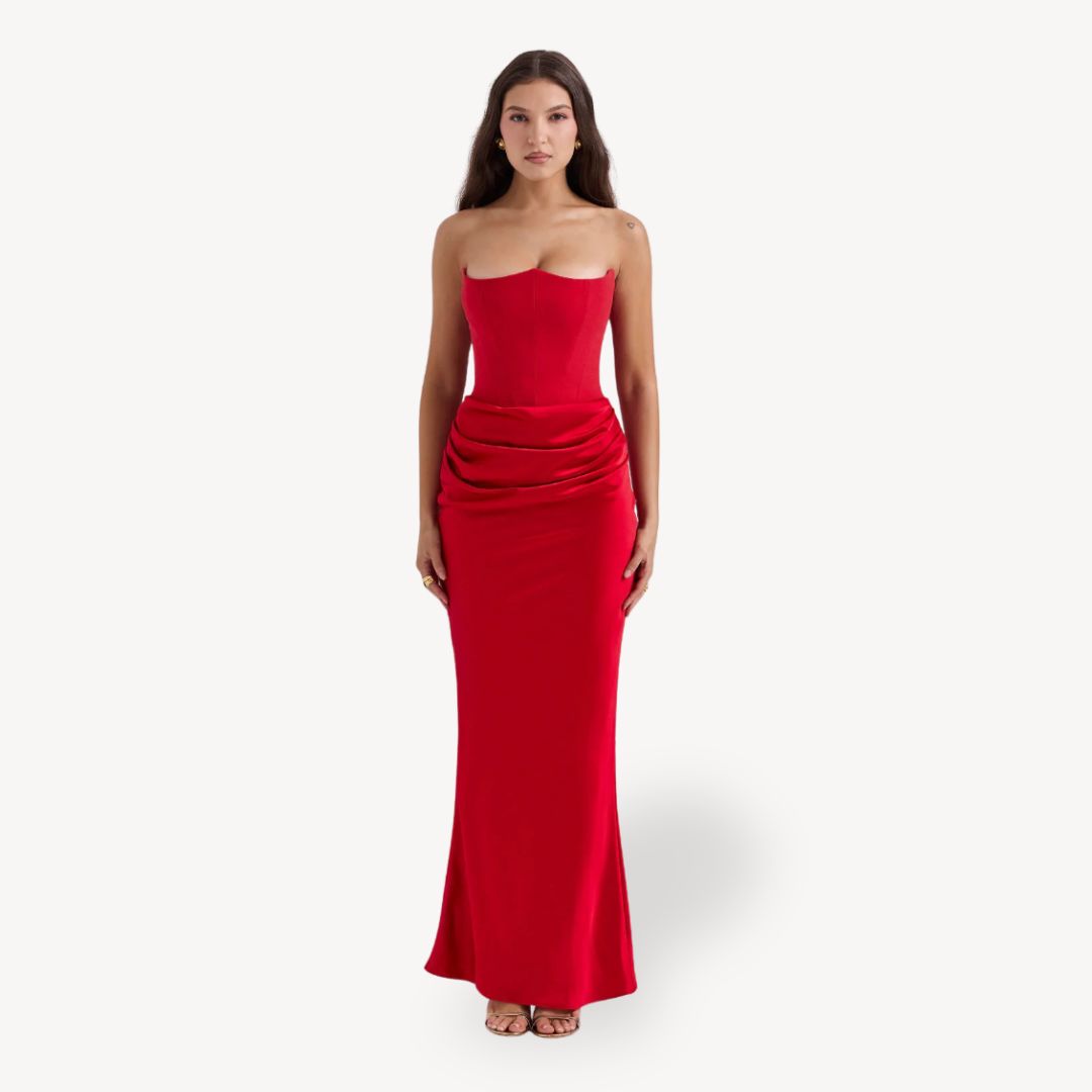 Sleeveless Luxe Evening Gown Women's Dress