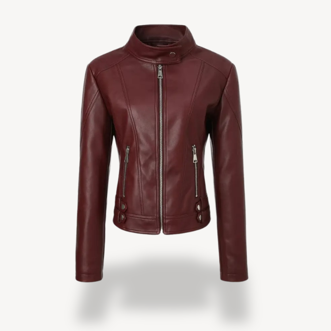 Vegan Leather Womens Coat
