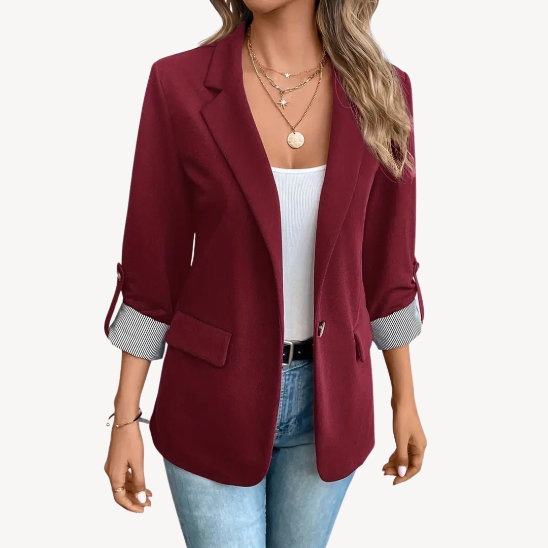 Classic Fit Stripe Jacket Blazer