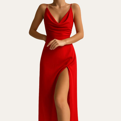 Ladies' Chic Formal V-Neck Gown
