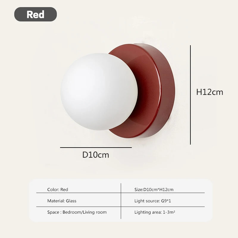 Stylish Circular Glass LED Light Fixture