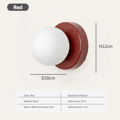 Stylish Circular Glass LED Light Fixture
