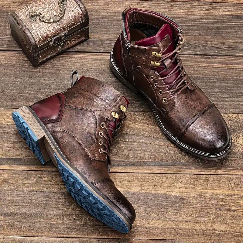 Waterproof Leather Hiking Boots Men