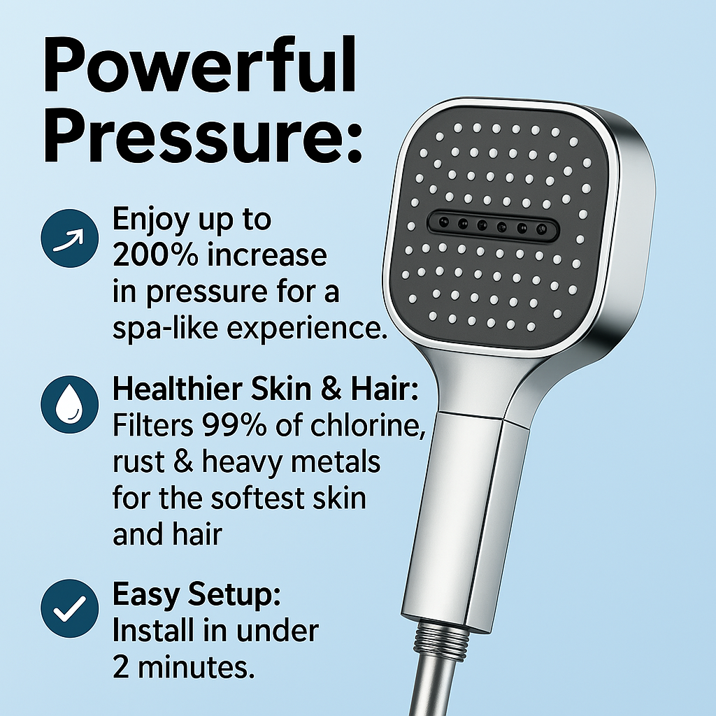Powerful Shower Head with Advanced Purifying Filter