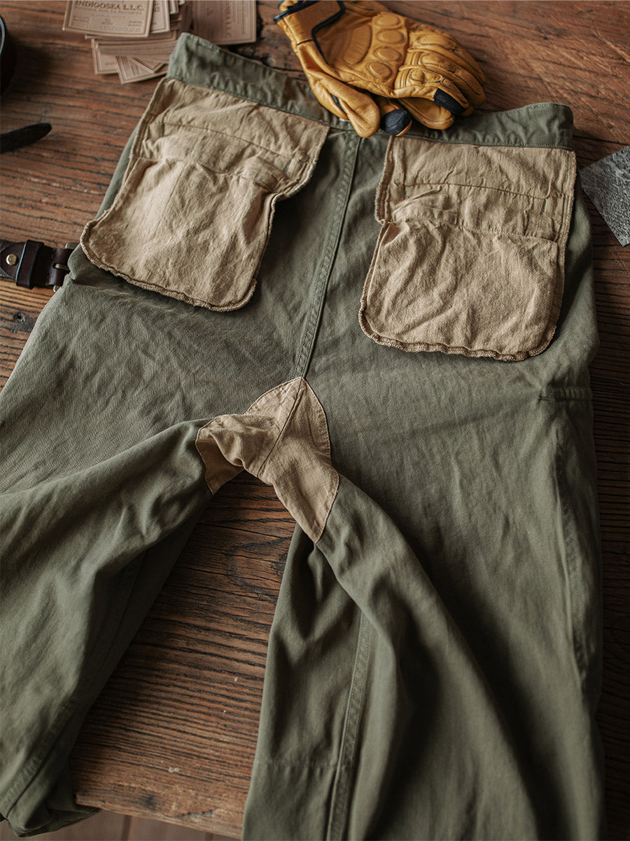 Roberta | Relaxed Fit Herringbone Twill Field Pants