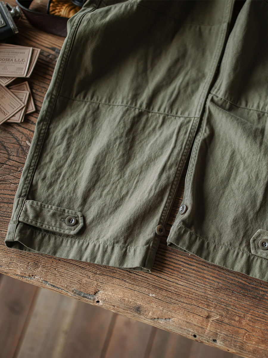 Roberta | Relaxed Fit Herringbone Twill Field Pants