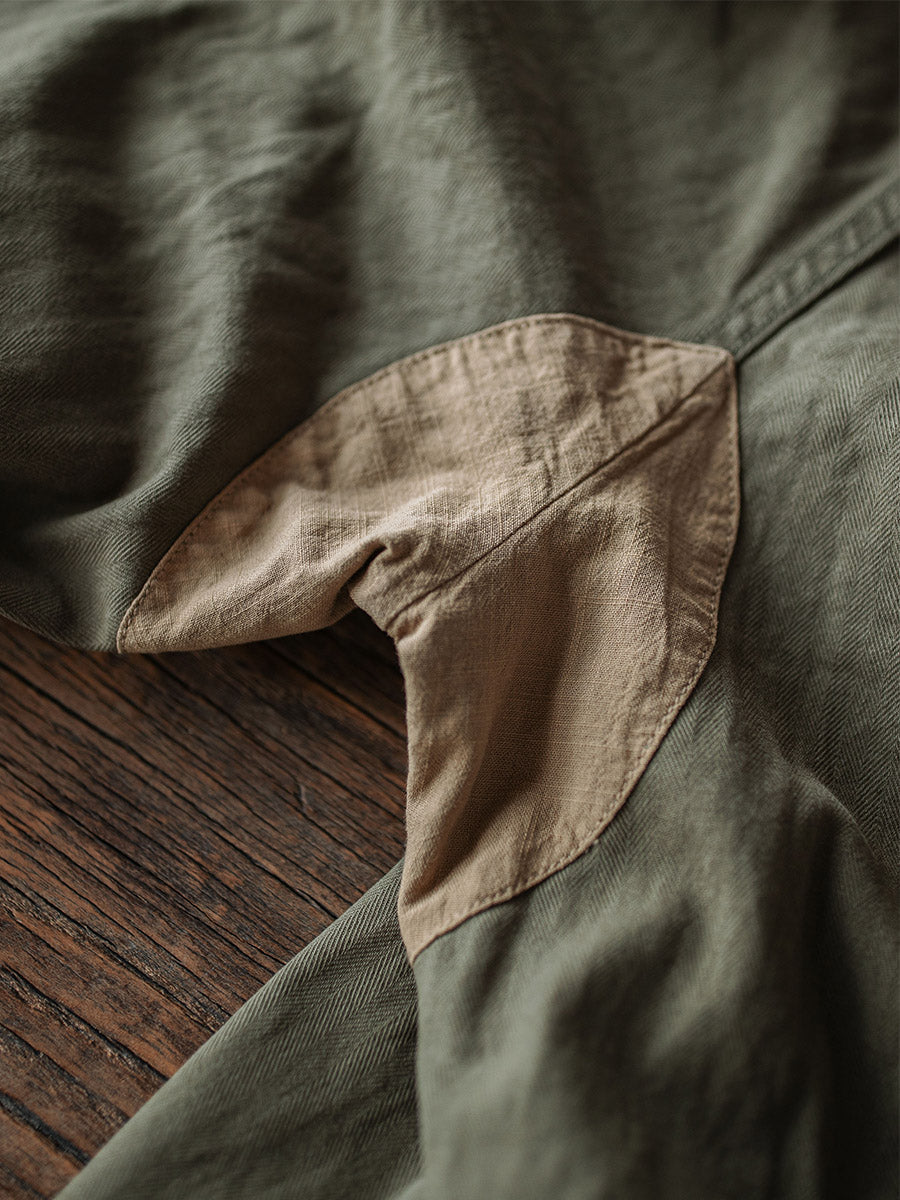 Roberta | Relaxed Fit Herringbone Twill Field Pants