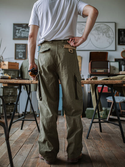 Roberta | Relaxed Fit Herringbone Twill Field Pants