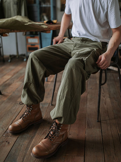 Roberta | Relaxed Fit Herringbone Twill Field Pants