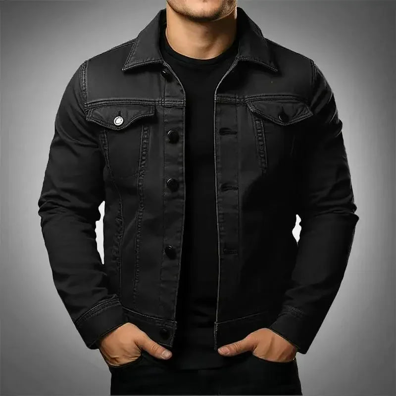 Classic Cotton Men's Denim Jacket - OutfitLondon