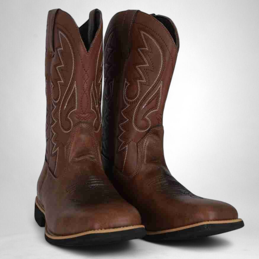 Tough Genuine Leather Cowboy Boots