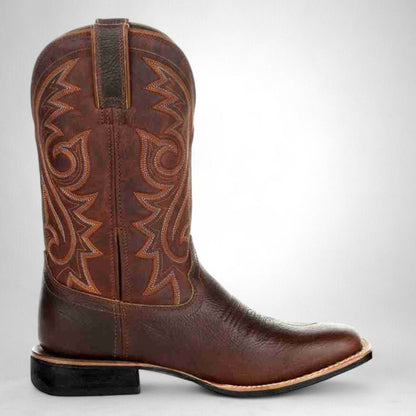 Tough Genuine Leather Cowboy Boots