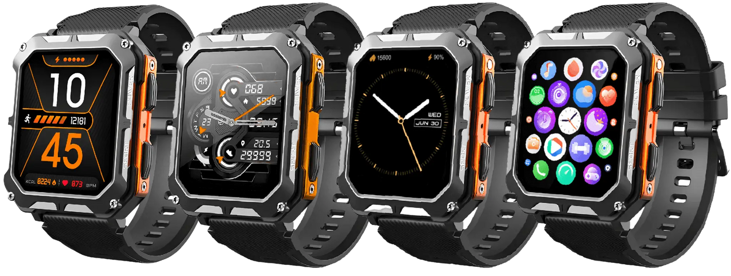 Tough Fitness Watch with Heart Rate and Step Counter