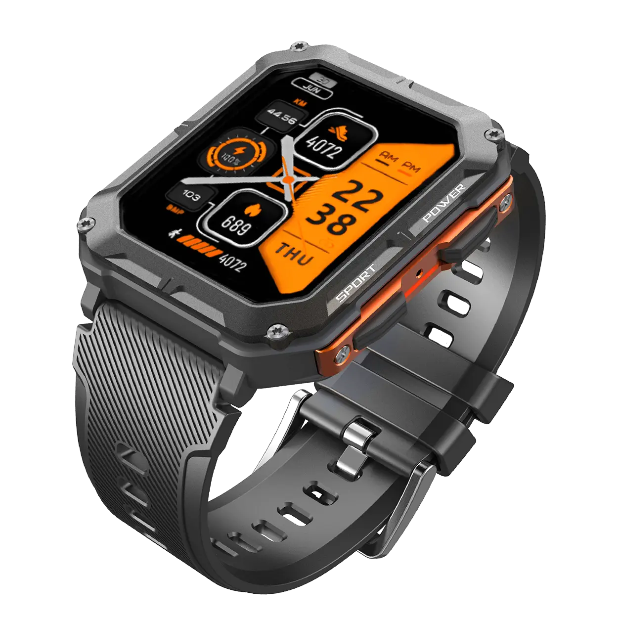 Tough Fitness Watch with Heart Rate and Step Counter