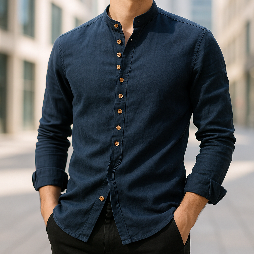 Ryan | Relaxed Fit Linen Cotton Men's T-Shirt