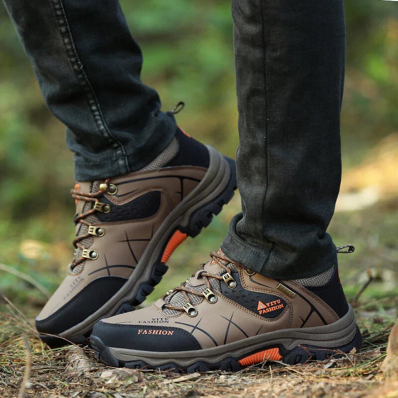 Grip Sole Mens Waterproof Hiking Boots