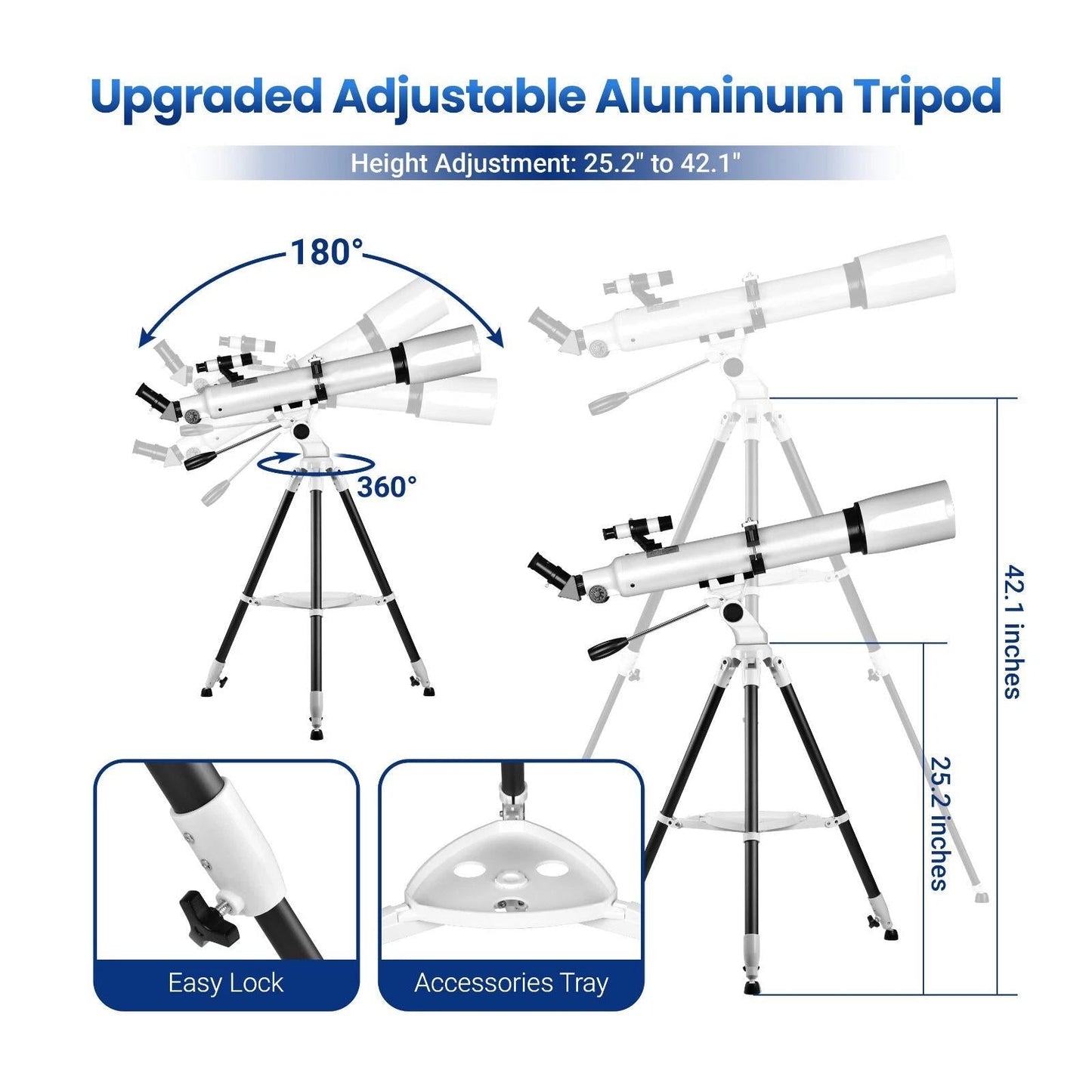 High Power 210x Adult Telescope with Star App