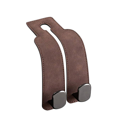 Durable Car Seat Hooks with Leather Straps