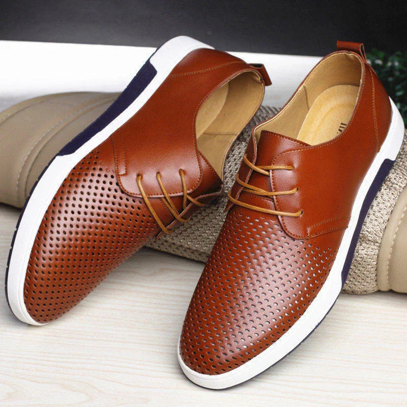 Comfortable Work Shoes with Mesh Design for Men