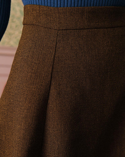 Sadie | Slim Fit High Waisted Tweed Ladies Day Skirt