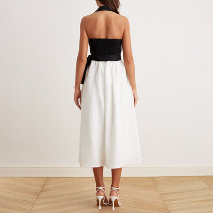 Samantha | Tie Waist Halter Neck Sundress