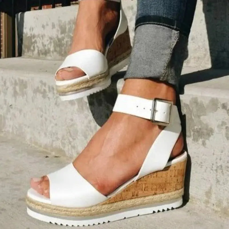 Relaxed Fit Flat Summer Sandals - OutfitLondon