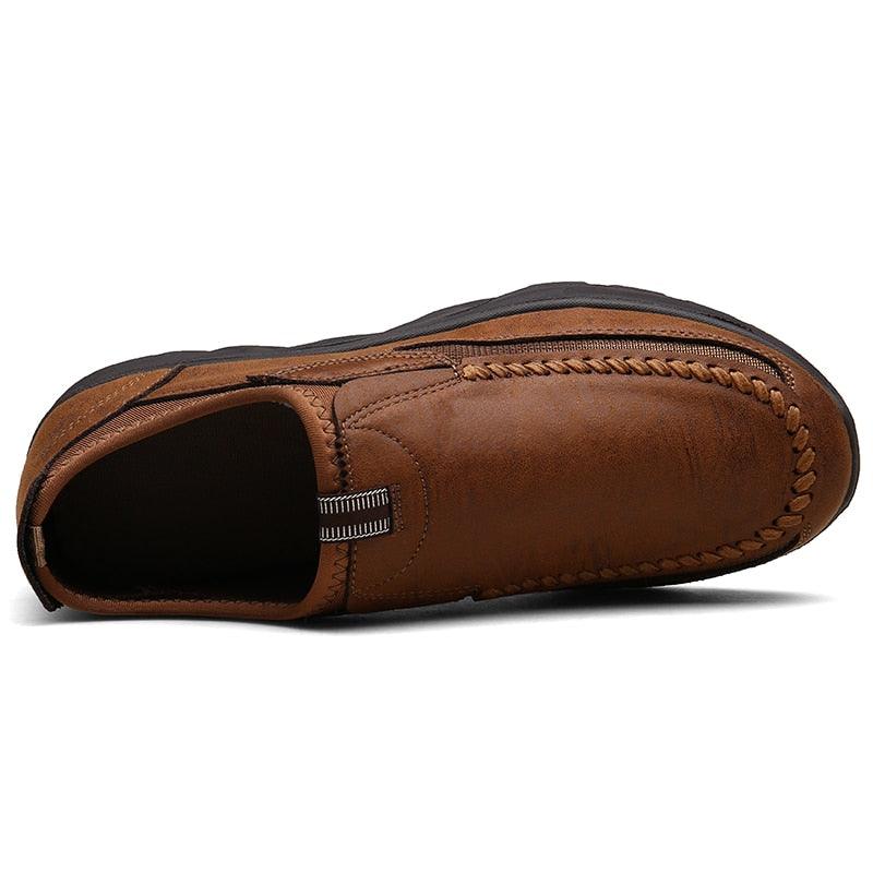 Lightweight Airy Slip On Loafer Shoes Gray