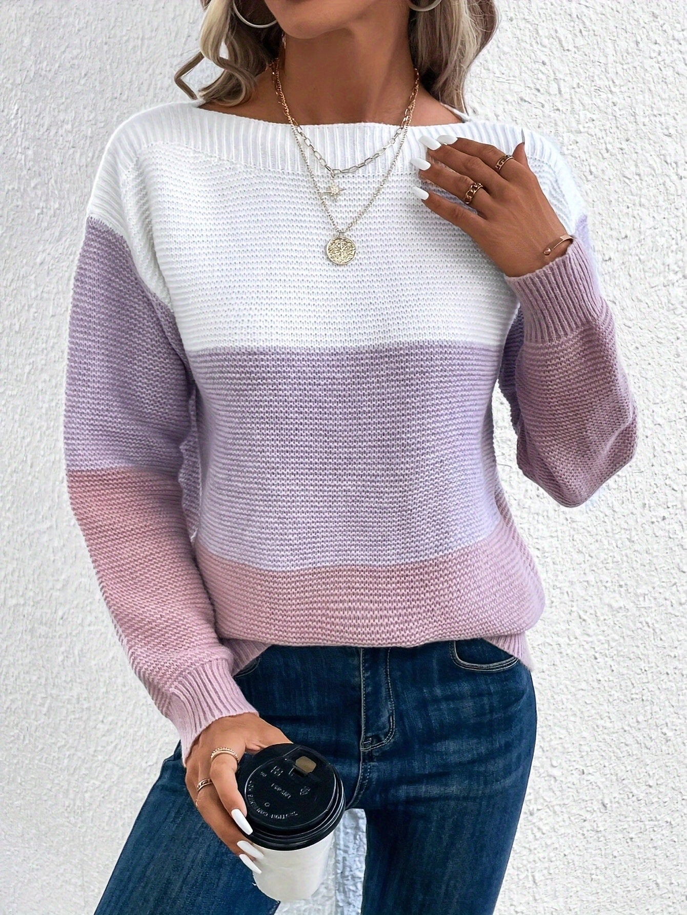 Warm Cable Knit Sweater for Ladies