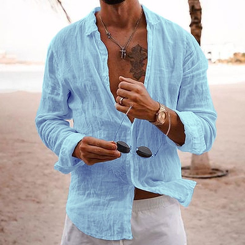 Lightweight Casual Cotton Shirt - OutfitLondon