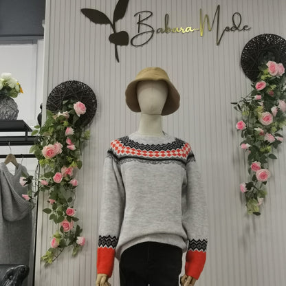 Fashionable Colorful Sweater with Fun Design