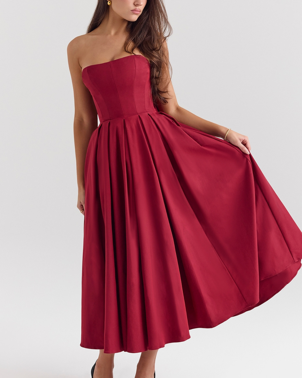 Elegant Off Shoulder Bows Wedding Party Dress - OutfitLondon