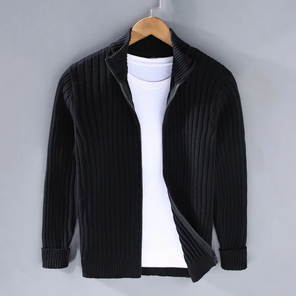 Soft Ribbed Open Cardigan Sweater