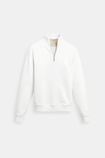 Relaxed Fit Quarter Zip Men's Sweater