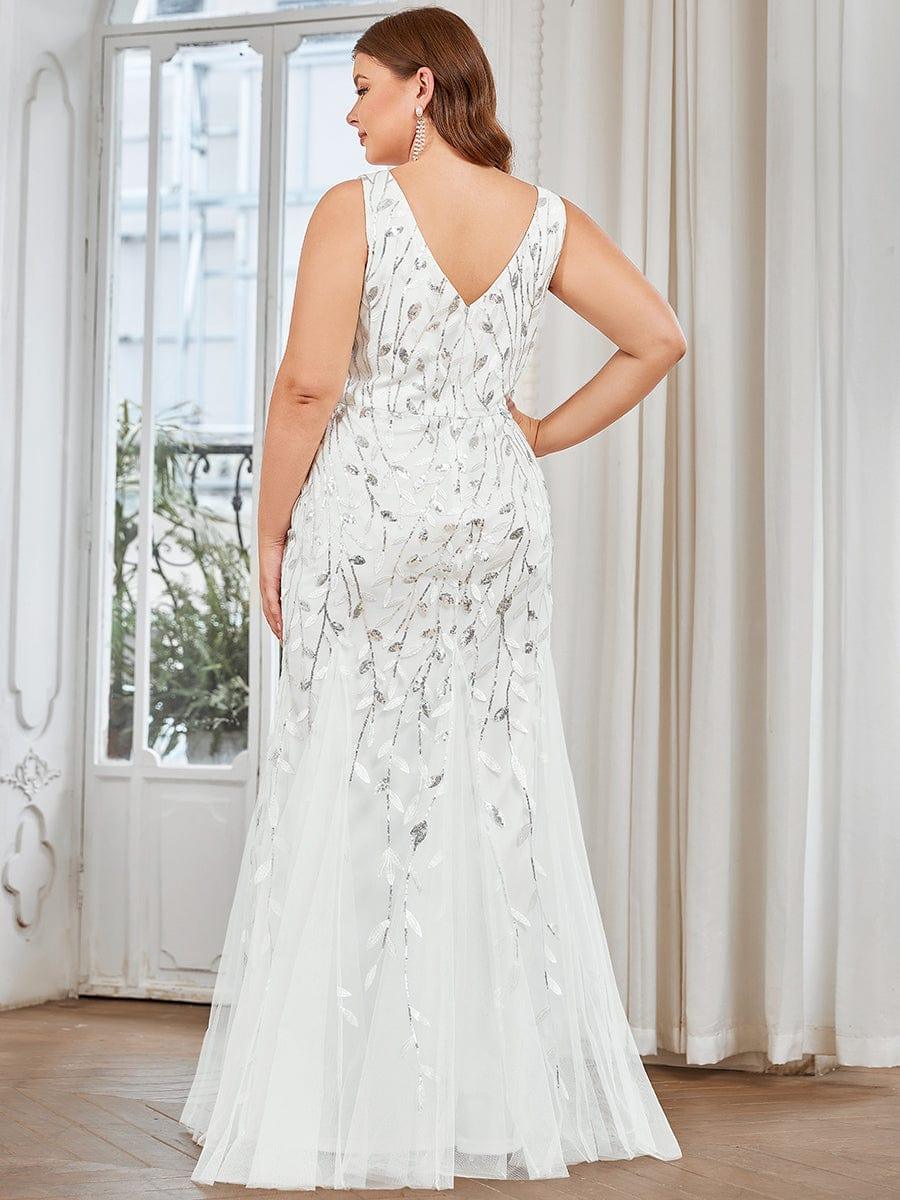 Serena | Fishtail Maxi Dress with Double V-Neck