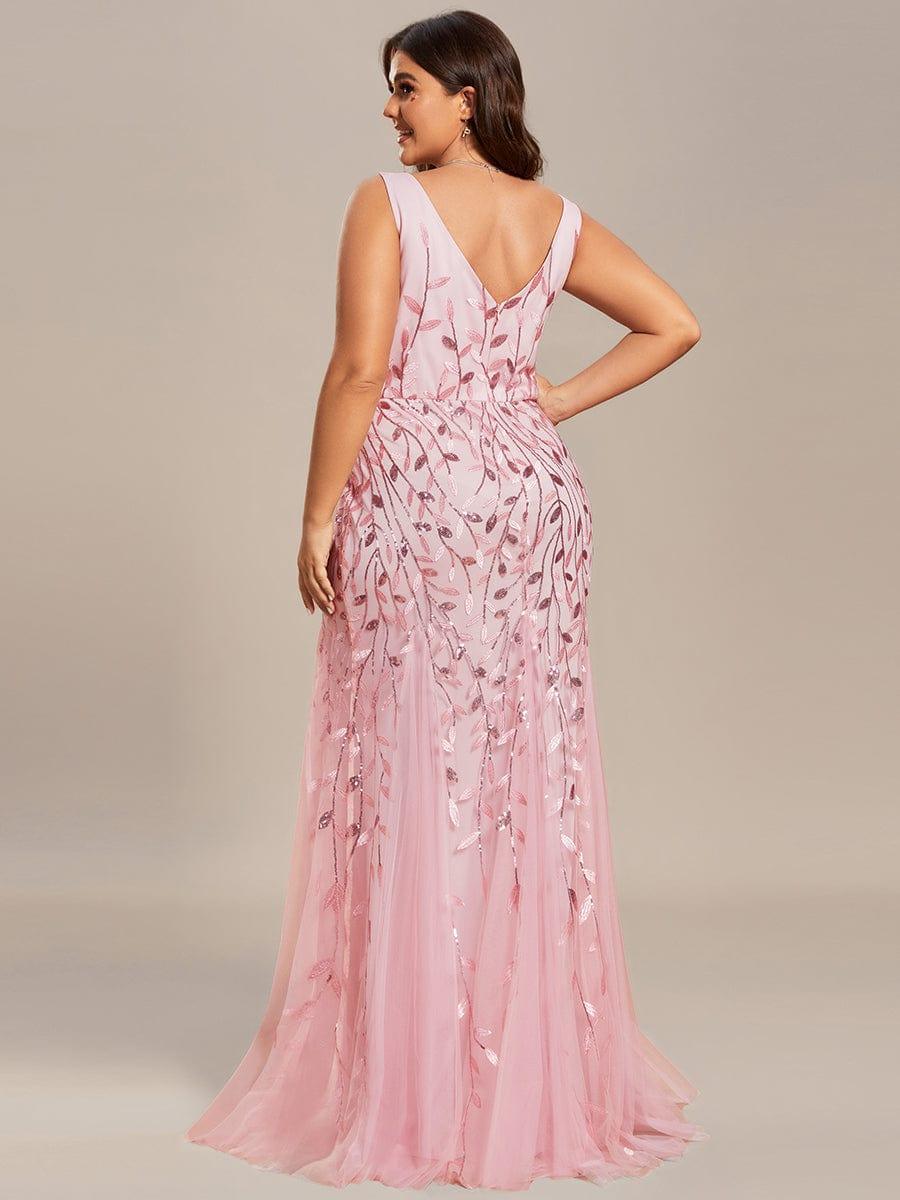 Serena | Fishtail Maxi Dress with Double V-Neck