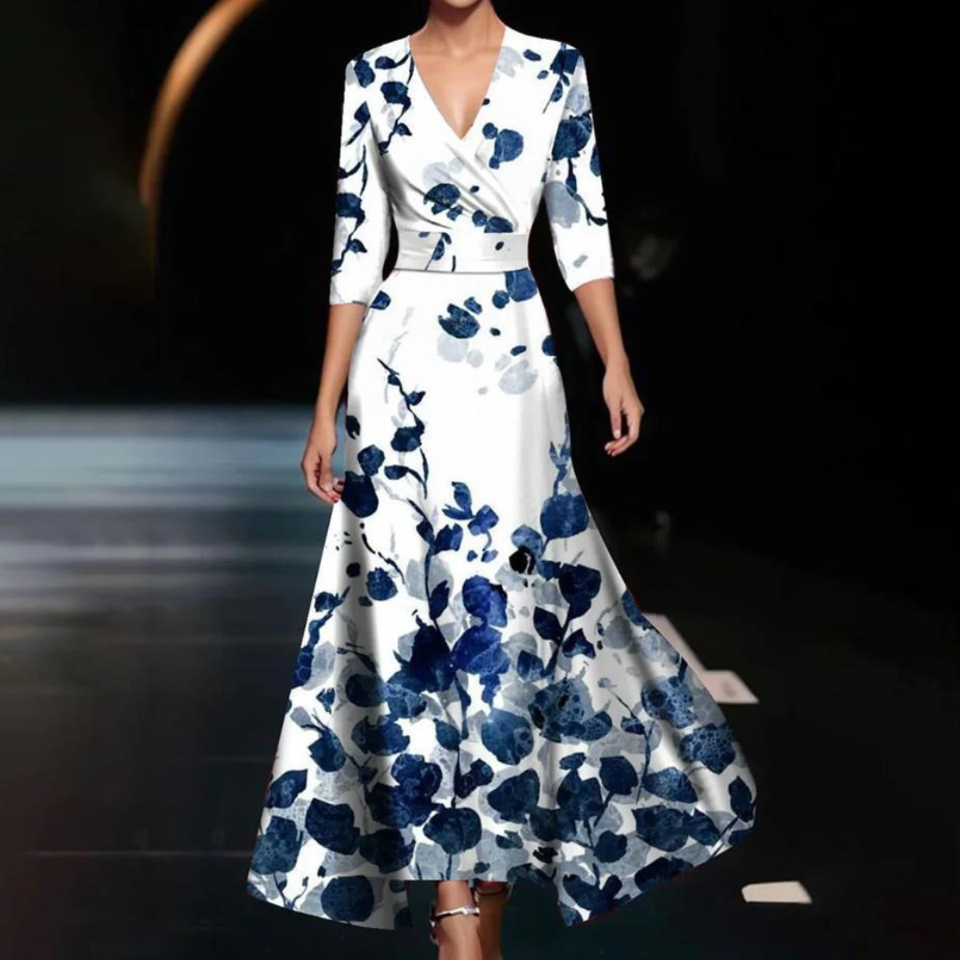 Chic Floral Pattern Women's Dress