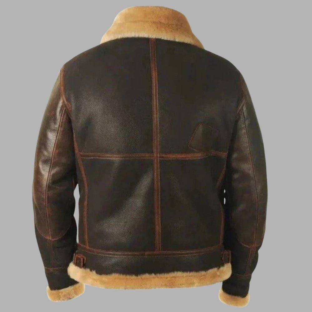 Warm Faux Fur Aviator Jacket