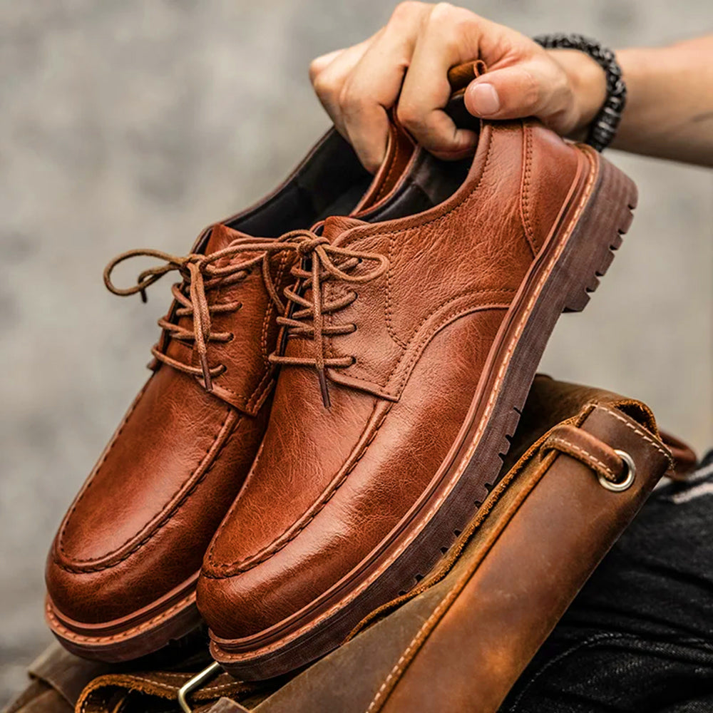 Timeless Genuine Leather Men's Oxfords - OutfitLondon