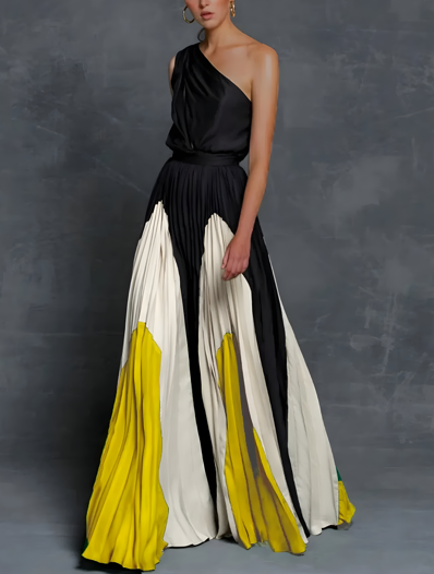 Wexley Women's Asymmetrical Maxi Dress One Shoulder - OutfitLondon