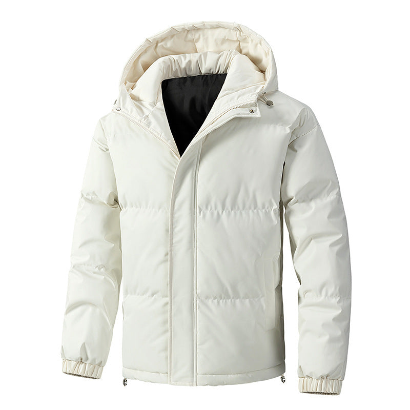 Insulated Water Resistant Mens Coat with Hood