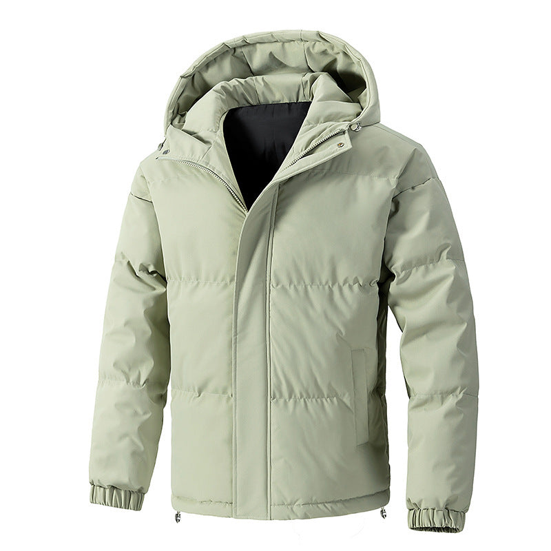 Insulated Water Resistant Mens Coat with Hood - OutfitLondon