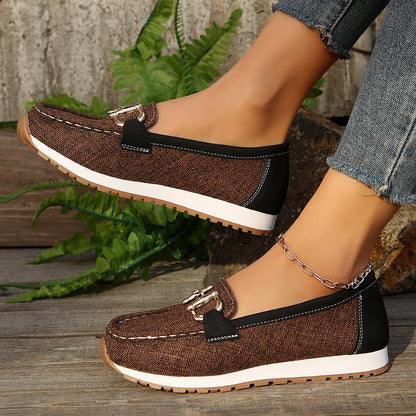 Women's Easy Slip On Casual Loafers Shoes