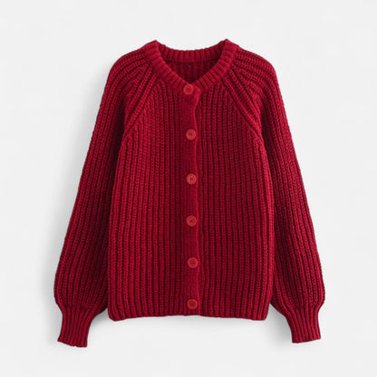 Classic Ladies Knitted Cardigan Sweater