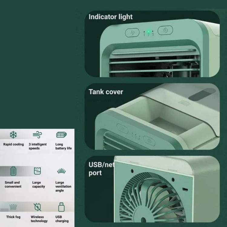 Compact Portable Air Conditioner with Adjustable Cooling