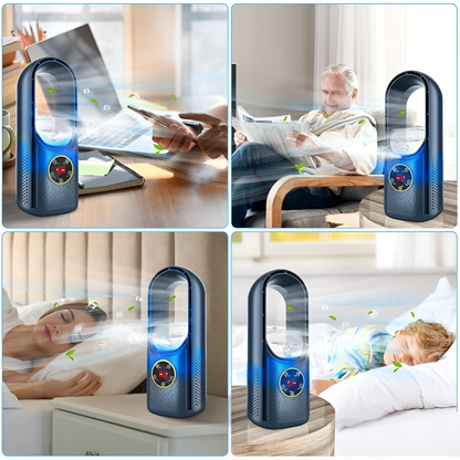 Portable Blade-Free Silent Air Cooling Fan for Home & Office