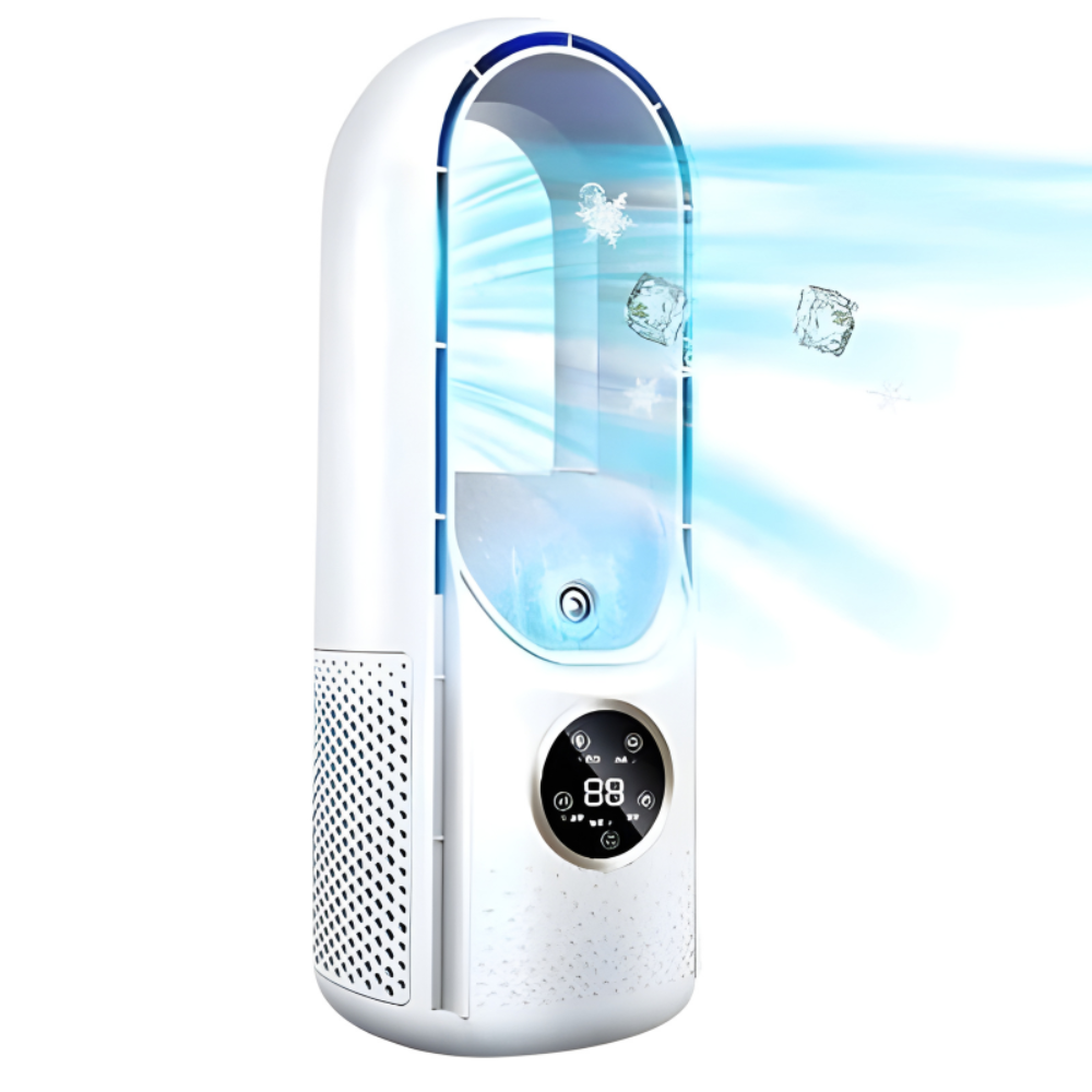 Portable Bladeless Air Conditioner for Quiet Personal Cooling