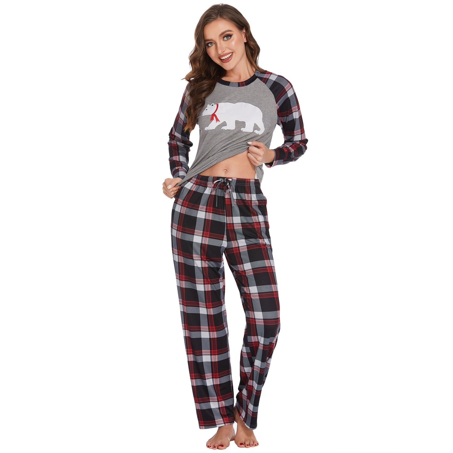 Holiday Plaid Cozy Pajama Set